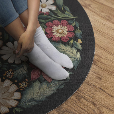 Pvc rug Field flowers pastel delicate plants