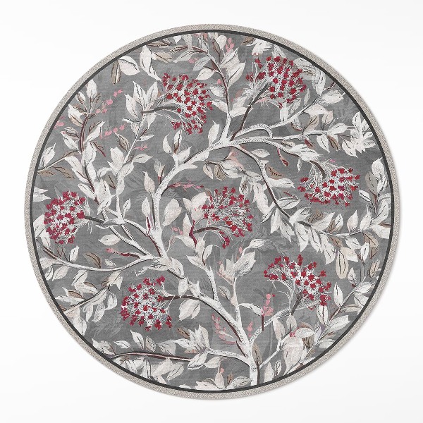 Pvc carpet Delicate painterly plant motif vintage