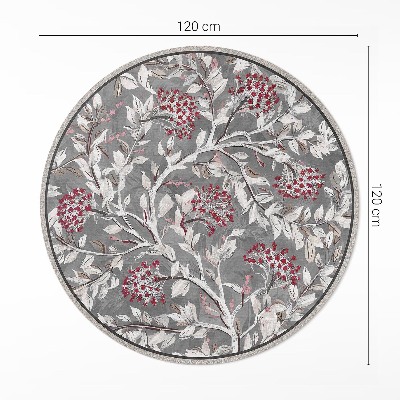 Pvc carpet Delicate painterly plant motif vintage