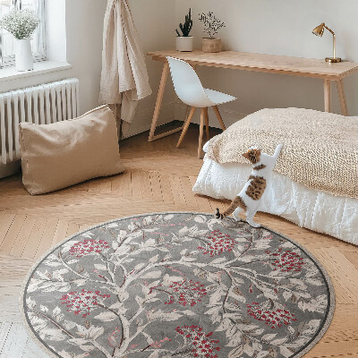 Pvc carpet Delicate painterly plant motif vintage