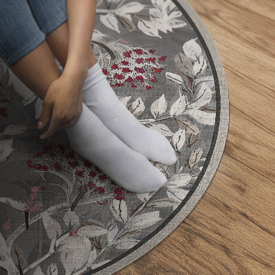 Pvc carpet Delicate painterly plant motif vintage