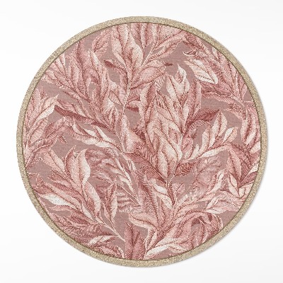 Vinyl rug Delicate pastel boho foliage