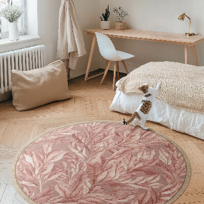 Vinyl rug Delicate pastel boho foliage