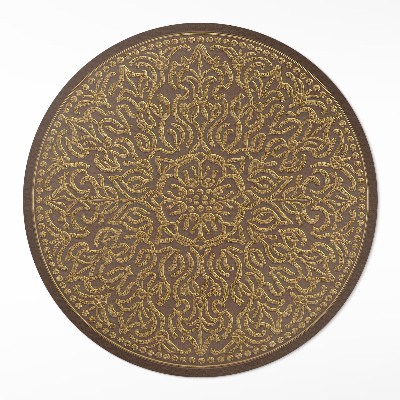 Vinyl floor rug Geometric pattern graphics decorative embroidery
