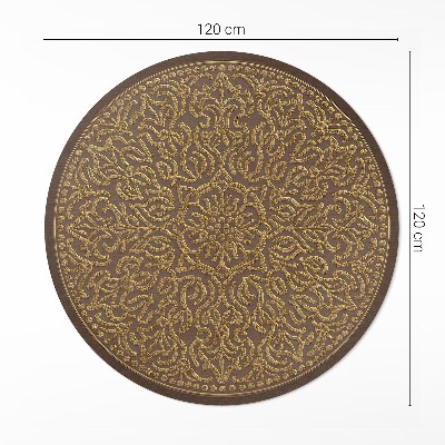 Vinyl floor rug Geometric pattern graphics decorative embroidery