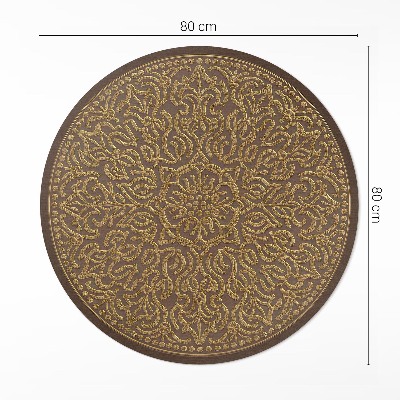 Vinyl floor rug Geometric pattern graphics decorative embroidery