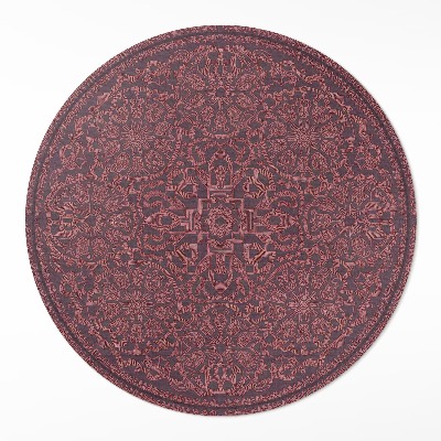 Vinyl floor rug Decorative geometric pattern in vintage style