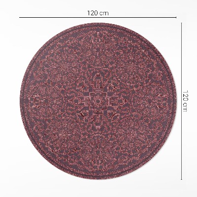 Vinyl floor rug Decorative geometric pattern in vintage style