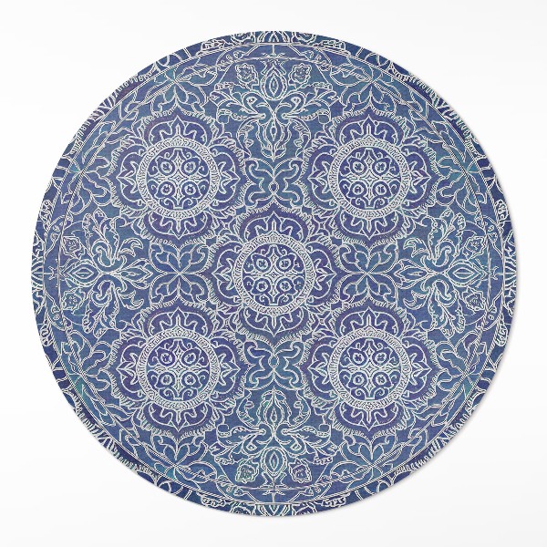 Pvc rug Richly decorated geometric pattern vintage