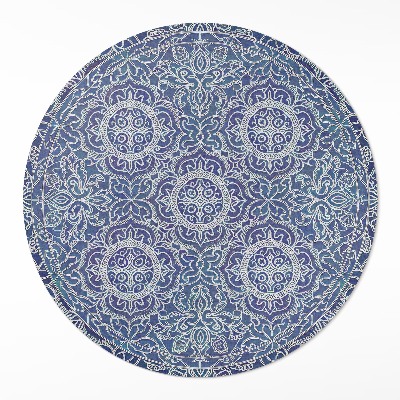 Pvc rug Richly decorated geometric pattern vintage