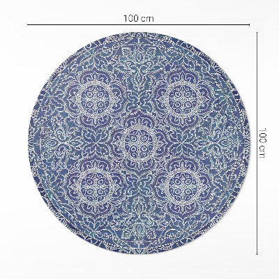 Pvc rug Richly decorated geometric pattern vintage