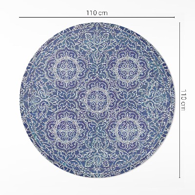 Pvc rug Richly decorated geometric pattern vintage