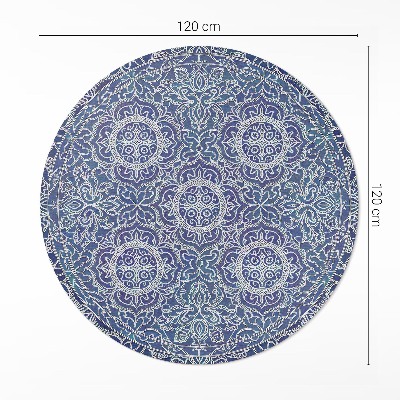 Pvc rug Richly decorated geometric pattern vintage