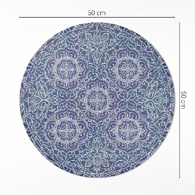 Pvc rug Richly decorated geometric pattern vintage