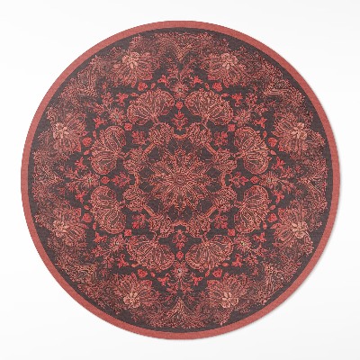 Vinyl rug Thickened mandala floral motifs vintage