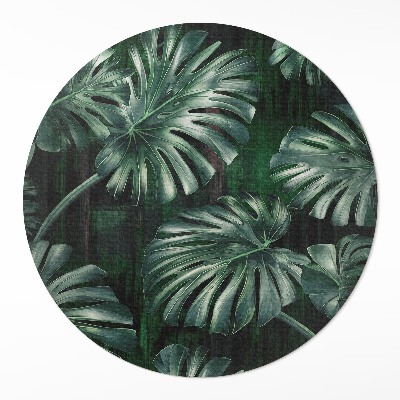 Pvc rug Tropical monstera leaves