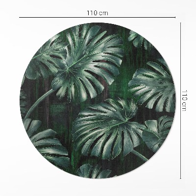Pvc rug Tropical monstera leaves