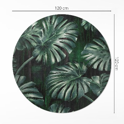 Pvc rug Tropical monstera leaves