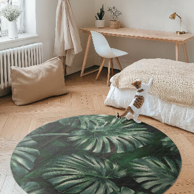 Pvc rug Tropical monstera leaves