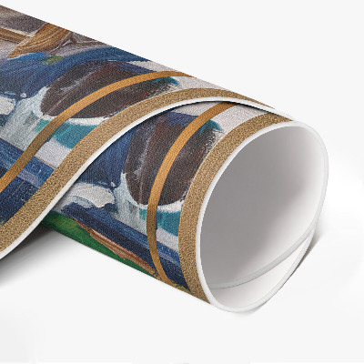 Pvc carpet Painterly abstraction expressive traces of color