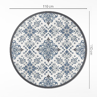 Pvc carpet Decorative ornaments plant motifs vintage