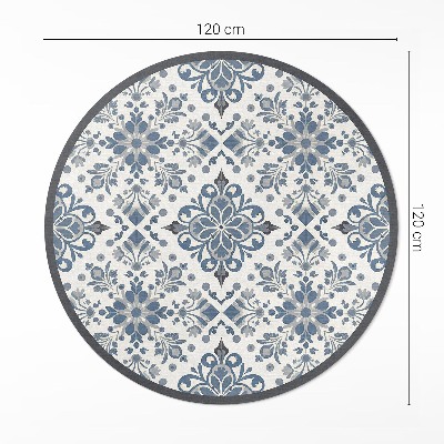 Pvc carpet Decorative ornaments plant motifs vintage