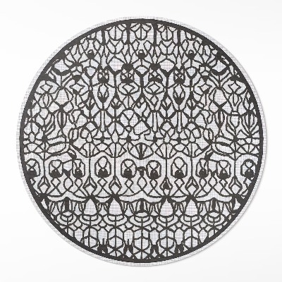 Vinyl rug Abstract patterned composition