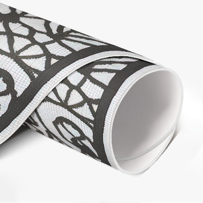 Vinyl rug Abstract patterned composition