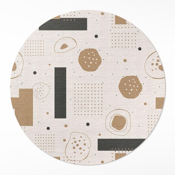 Vinyl floor rug Abstract composition artistic boho pattern