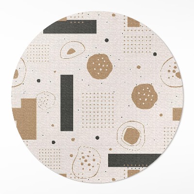 Vinyl floor rug Abstract composition artistic boho pattern