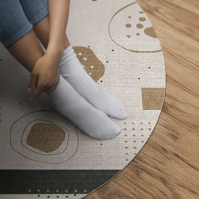Vinyl floor rug Abstract composition artistic boho pattern