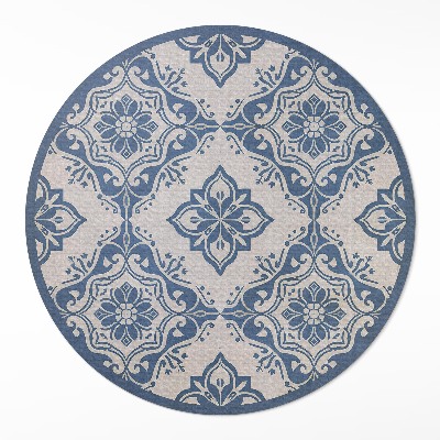Vinyl floor rug Portuguese tile fine pattern vintage
