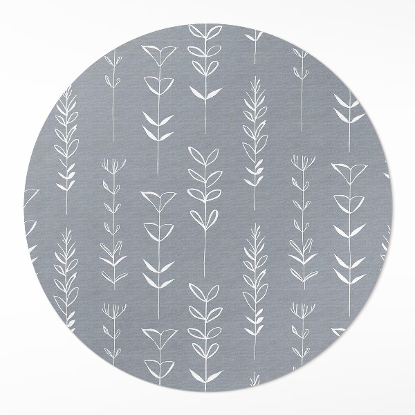Pvc carpet Fine minimalist plants in boho style