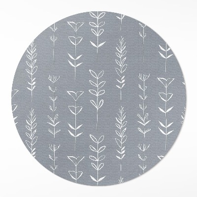 Pvc carpet Fine minimalist plants in boho style