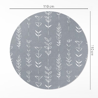 Pvc carpet Fine minimalist plants in boho style
