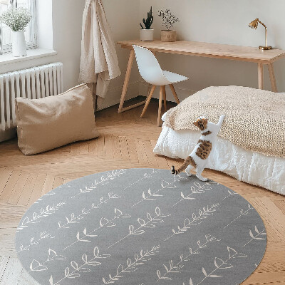 Pvc carpet Fine minimalist plants in boho style