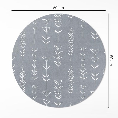 Pvc carpet Fine minimalist plants in boho style