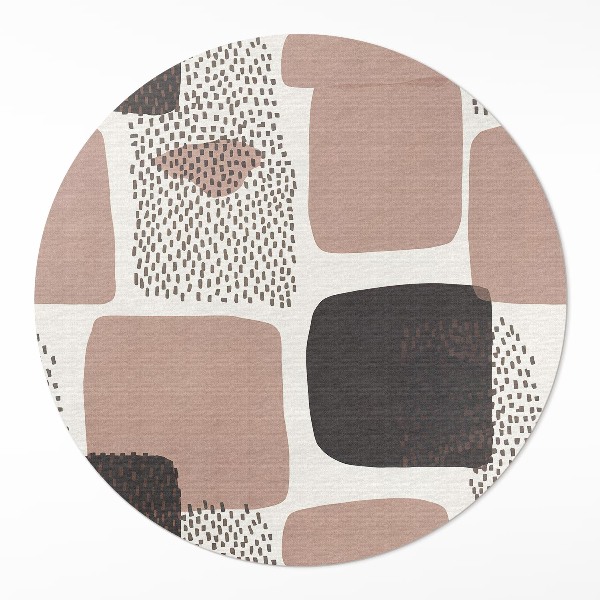 Pvc rug Abstract composition of spots boho style