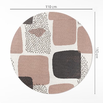 Pvc rug Abstract composition of spots boho style