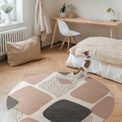 Pvc rug Abstract composition of spots boho style