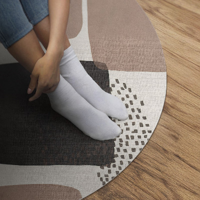 Pvc rug Abstract composition of spots boho style