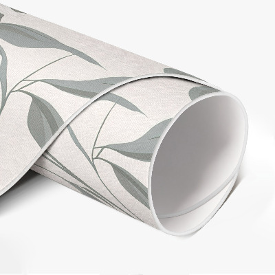 Pvc carpet Delicate beautiful flowers plants in boho style
