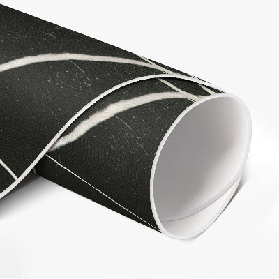 Pvc rug Dark cracked marble glamour contrast
