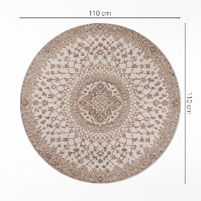 Vinyl floor rug Ornament in old style mandala vintage