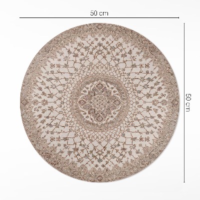 Vinyl floor rug Ornament in old style mandala vintage
