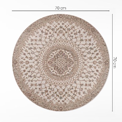 Vinyl floor rug Ornament in old style mandala vintage