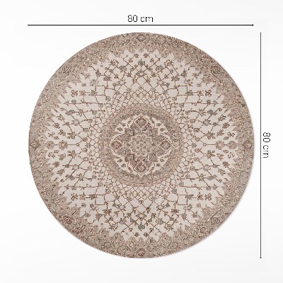 Vinyl floor rug Ornament in old style mandala vintage