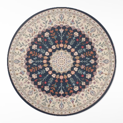 Pvc rug Persian style vintage vegetation ornament