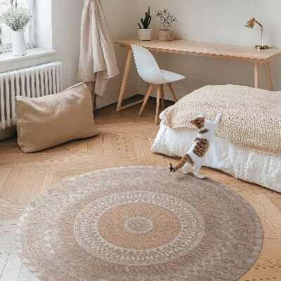 Pvc carpet Knitted mandala