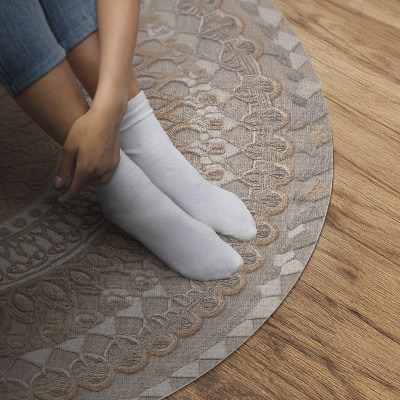 Pvc carpet Knitted mandala